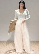 Autumn Drift Wide-Leg Pants